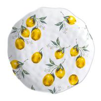 Lemon Pattern Ceramic Dinner Plate Stackable Dessert Cake Plate Salad Platter  Home Restaurant S