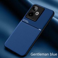 Patvarus neslystantis apsauginis dėklas Realme GT 7 GT 7T GT7 telefonui su įmontuotu magnetiniu laikikliu automobiliui, telefono coque fundas realme GT 7 mėlyna
