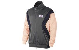 Jordan Flight Jackets Men's Gray Pink Stand Collar Moderate Other AO0556-272 XS