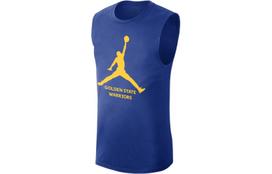 Jordan NBA Golden State Basketball Jerseys Men's Rush Blue Moderate Straight Fit FQ1971-495 2XL