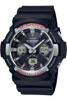 Juodas [Casio] G-Shock GAW-100-1AJF vyriškas laikrodis, radijo bangomis valdomas, saulės energijos įkrovimas, juoda