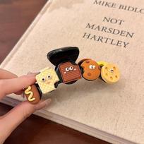 Snacks~ Biscuits Large Grab Clip Women'S New High-End Hairpin Back Of Head Spring And Summer Shark Clip Headdress