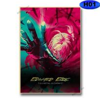 Kiberpanko animacinių personažų plakatai Retro kraftpopieriaus demonų žudikas/Attack on Titan Plakatas Anime dekoras Namų kambario sienų piešinys tapyba 30x21cm