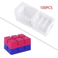 100Pcs Candles Melt Clamshells Molds Easy to Use Handmade Supplies Candle Making white