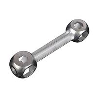 Bone Wrench Multipurpose Wrench Hexagon Sleeve Tool 10 in 1 Mini Pocket Size Portable Repair Bicycle Riding Sleeve Hand Tool