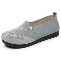 Shoes women's summer casual versatile women's shoes one pedal old Beijing cloth shoes breathable, non-smelly feet soft sole comfortable cloth shoes 36