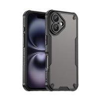 Dėklas iPhone 16, iPhone 16e 16 dangtelis, TPU rėmelis, patvarus matinis buferis, apsauginiai telefono dėklai iPhone 16 Pro Max Plus Funda For iPhone 16 Pro Max juoda