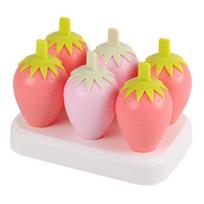 Strawberries Chic Popsicles Molds for Frozen Mold with Drip-Guards Holder Kitche 1