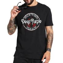 Deep Purple Tshirt Album Machine Head Smoke Song On The Water Tshirt English Rock Band 100% Cotton Basic Camiseta Men's T Shirt S įvairiaspalvis