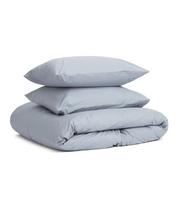 Premium satino patalynės komplektas „Classic grey“ (200x200 cm)