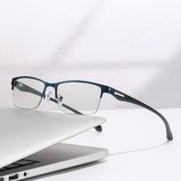 PC Anti Blu-ray Glasses Transparent Men Zinc Zinc Alloy Sunnies Office Women Sunglasses  Father's Day Blue 350