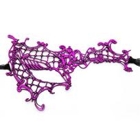 Party Supplies Cosplay Prom Props Hollow Out Half Face Mask Princess Lace Eye Mask  Valentine's Day violetinė