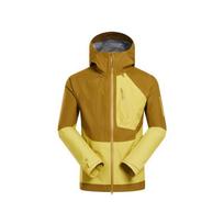 SALOMON Gore Tex Jackets Men's Water Celery Green/Bright Olive Hooded Moderate Hard Shell C28285 L