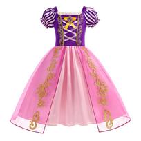 Mergaitės Rapunzel Princesės Suknelė Mergaitės Helovino Cosplay Suknelė Karnavalo Šventės Kostiumas Kaukė Vaikų Apranga Vaikų Drabužiai 100