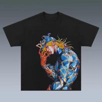 2025 Summer JoJo Bizarre Adventure Cotton Men Women Crewneck Anime T-Shirt for Fan High Quality Unseix Oversize T-shirt M