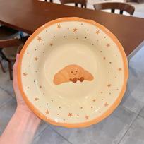 High value fruit croissant dish plate Underglaze color tableware Ceramic plate Dessert plate Vegetable plate Deep plate no specifications