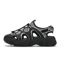 FILA FLUID 5 SANDAL Cat Paw Shoes, River Trekking Girlish Beach Sandals Women's Black Gray F12W522401FBA 36.5