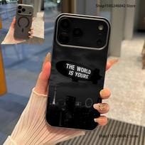 Scarfaces The World Is Yours Magnetic Wireless Charging Transparent gray Phone Case For iPhone 17,16,15,14,13,12,11,Pro,Max,Plus iPhone12PRO