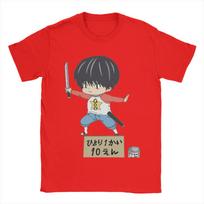 Kotaro Lives Alone TShirts for Men Anime Novelty Cotton Tee Shirt Crew Neck Short Sleeve T Shirt Summer Clothes M