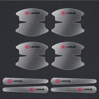 8pcs Car Door Bowl Anti-scratch Badge Clear Door Handle Sticker For Lexus F-SPORT ES RX NX LS UX LM LX GX LC RZ IS CT GS RC HS