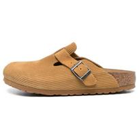 Birkenstock Boston Suede Fashion Trend Non-Slip Closed-Toe Slippers Unisex slippers Brown 1025668 36