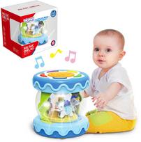 WOOPIE BABY Drum Music Box Projektorius 3 viename muzikinis žaislas kūdikiams + volelis mokymuisi ropoti