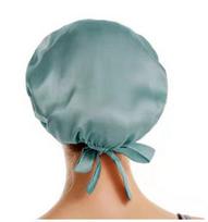 Jili Silk Women's 100% Silk Sleep Hat Bonnet Head Cover 19 Momme Pure Mulberry Silk juoda
