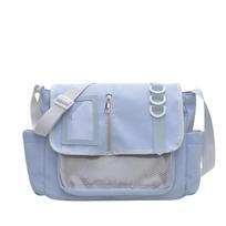 Japanese Transparent Itabag Badges Display Plate Messenger Bag Versatile Harajuku School Bag  Girls