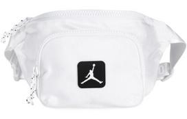 Jordan Polyester Crossbody Bag, Sling Bag, Fanny Pack Regular Unisex Pure White JD2413011AD-003 One Size