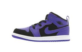 Jordan Air Jordan 1 Mid TD 'Dark Concord' Mid top Toddler Shoes Black Blue Infant And Toddler 640735-051 26