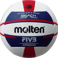 Molten Paplūdimio Tinklinio Kamuolys V5B5000 Baltas x Mėlynas x Raudonas No. 5 ball balta