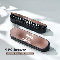 CVB1Car Temporary Phone Number Park Card Plate Sticker Accessories For Opel Meriva Mokka Grandland Vectra Zafira Vivaro Antara