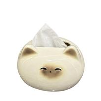 Cartoon Cat Tissue Box Exquisite Toilet Paper Holder Home Storage Supplies Napkin Box  Bedside smėlis