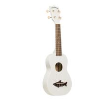 KALA MAKALA Sharks Kauri model to Ukulele, Top, Soprano, Shark-shaped Bridge, MKSS-WHT20_06 [Successor MK-SS/WHT] (Case included) balta