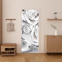 3D blizgūs papuošalai auskarai durų lipdukas Lipnusis tapetas 3D DIY renovacijos vandeniui atsparus plakatas, skirtas namams svetainei 77X200CM