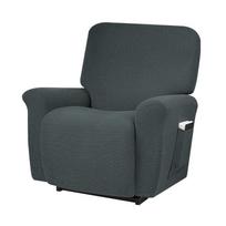 Jacquard Stretch Sofa Cover Recliner Protection Pad Waterproof Non-slip Furniture Cover Recliner Armchair Cover Home Decor 1 seats pilka spalva