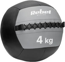 Medicininis kamuolys pratimams 4kg, REBEL ACTIVE
