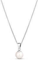 Jwl Luxury Pearls Sidabriniai karoliai su tikru perlu JL0834 (grandinė, pakabukas)