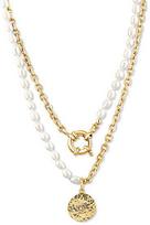 Jwl Luxury Pearls Stilingas auksu dengtas karoliai su tikrais upės perlais JL0798