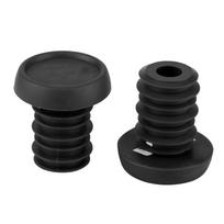 1 Pair Mountain Bike Scooter 22.2mm Handlebar Anti skid Rubber Bar End Plugs (black) black