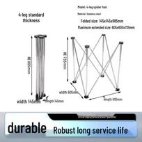 Spider Leg Stainless Steel Foldable Tripod Woodworking Workbench