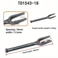 1Pc Ball Joint Separator Heavy Duty Steel Tie Rod Removal Long Ball Joint Splitter Opening Puller Joint Tie Rod Separator Tool gray