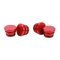 4 Pcs Cigarette Lighter Plug Socket Cap Aluminium Alloy Power Outlet Dust Cover for Vehicles with 12V Accessory Plug Red raudona