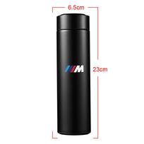 1 vnt. termoso buteliukas, išmanusis puodelis su temperatūros indikatoriumi, 304 nerūdijančio plieno vakuuminis izoliuotas išmanusis puodelis, skirtas BMW M Performance 1pc