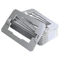 10Pcs Stainless Steel Electrical Outlet Leveling Shims Metal Outlet Spacers Receptacle Spacer Shims Leveler Enduring 1 sidabras