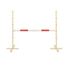 Jumping obstacle for Hobby Horse 160cm, h-120 cm, red beam