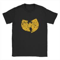 Wu Tang Clan Retro Yellow Washed Symbol Graphic T-Shirt Old School Streetwear Casual Top T-shirts 4XL