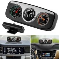 3 In 1 Car Navigation Ball Multifunctional Dashboard Compass Built In Thermometer Hygrometer Portable Vehicle Navigation Tool For Outdoor Camping Hiki juoda