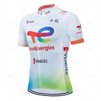 Total Energies Dviračių Džersio Rinkinys Vasarinis Trumpomis Rankovėmis Kvėpuojantis Vyriškas Dviračių Drabužis Maillot Ropa Ciclismo Vienodos Kostiumas XXS