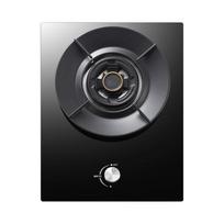Royalstar Įmontuojama dujinė kaitlentė su vienu degikliu ir grūdintu stiklu, CN kištukas (adapteris įtrauktas) 5.2kW/5.0kW High Power Burner